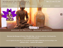 Tablet Screenshot of massageenprovence.com